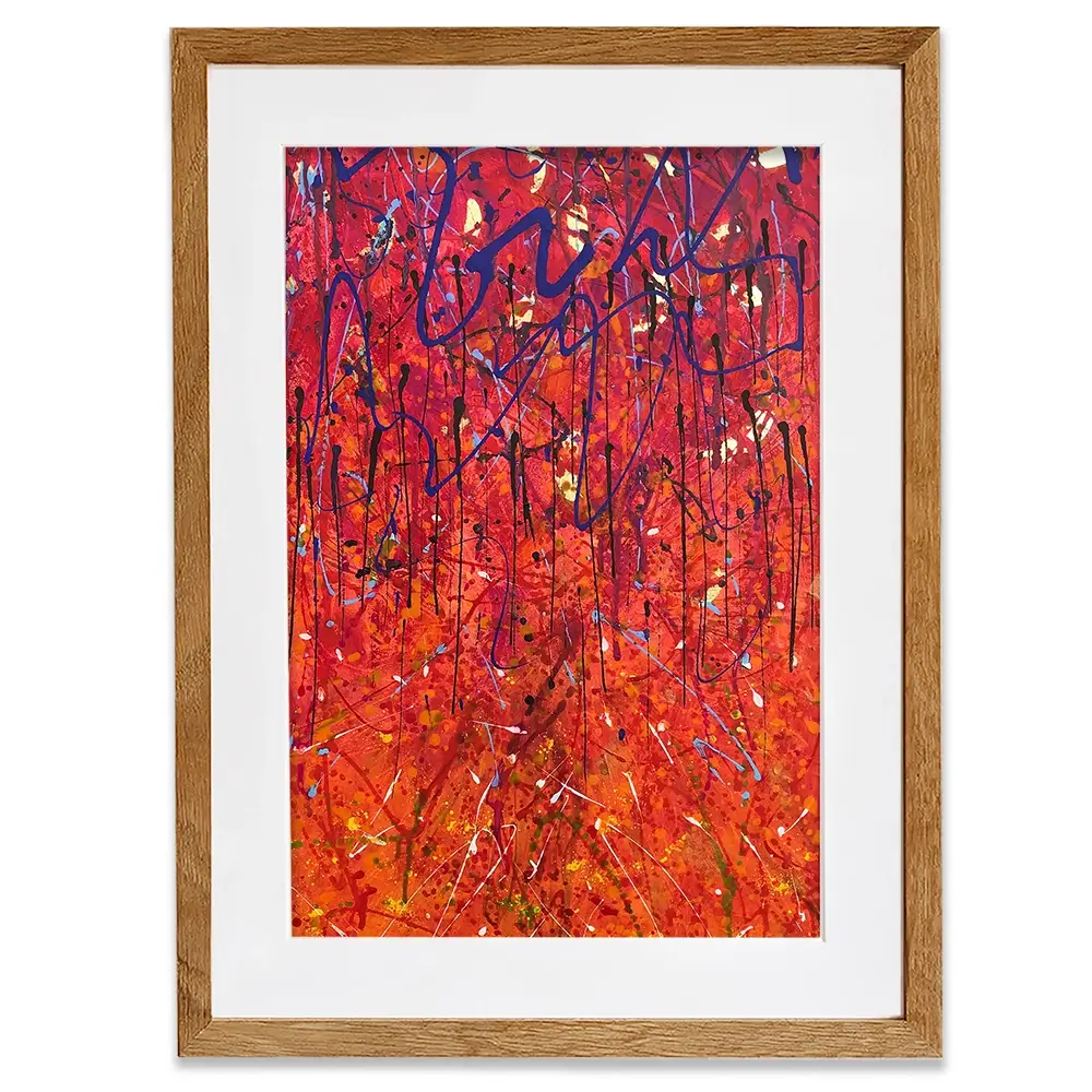 Autumnal Blaze Framed Art Print