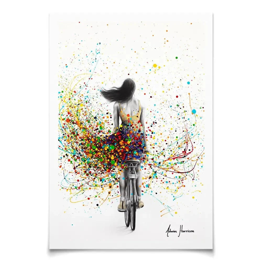 City Cycle Art Print