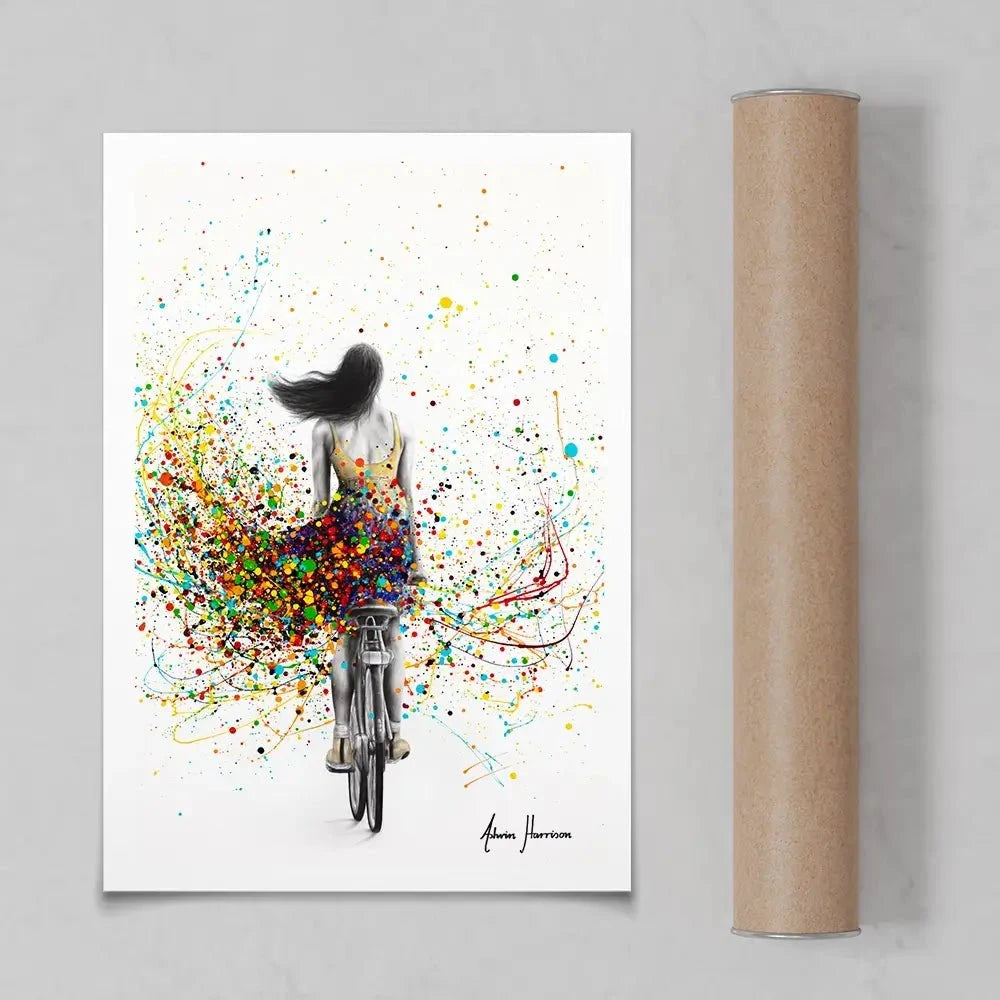 City Cycle Art Print