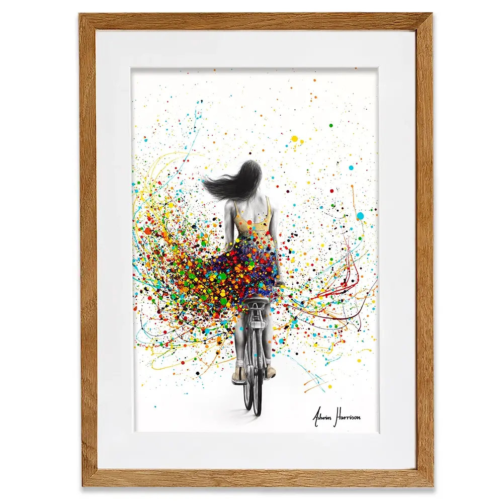 City Cycle Framed Art Print
