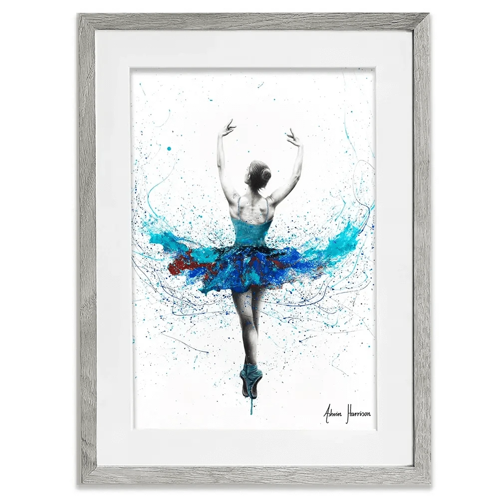 Floating Lake Ballet Framed Art Print
