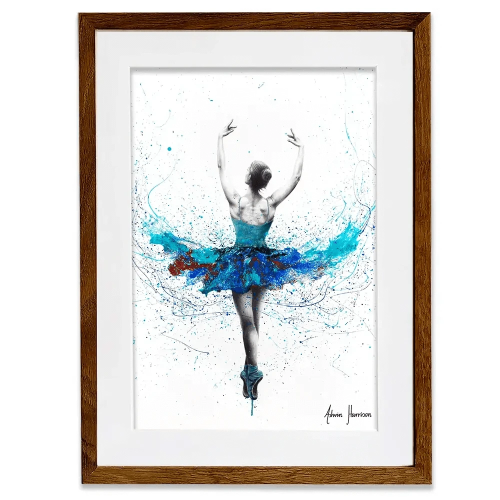 Floating Lake Ballet Framed Art Print