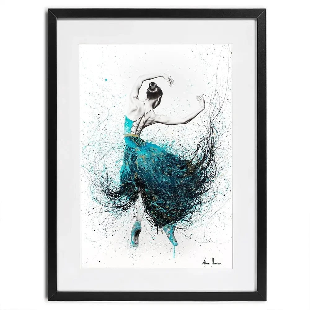 Gold River Dance Framed Art Print