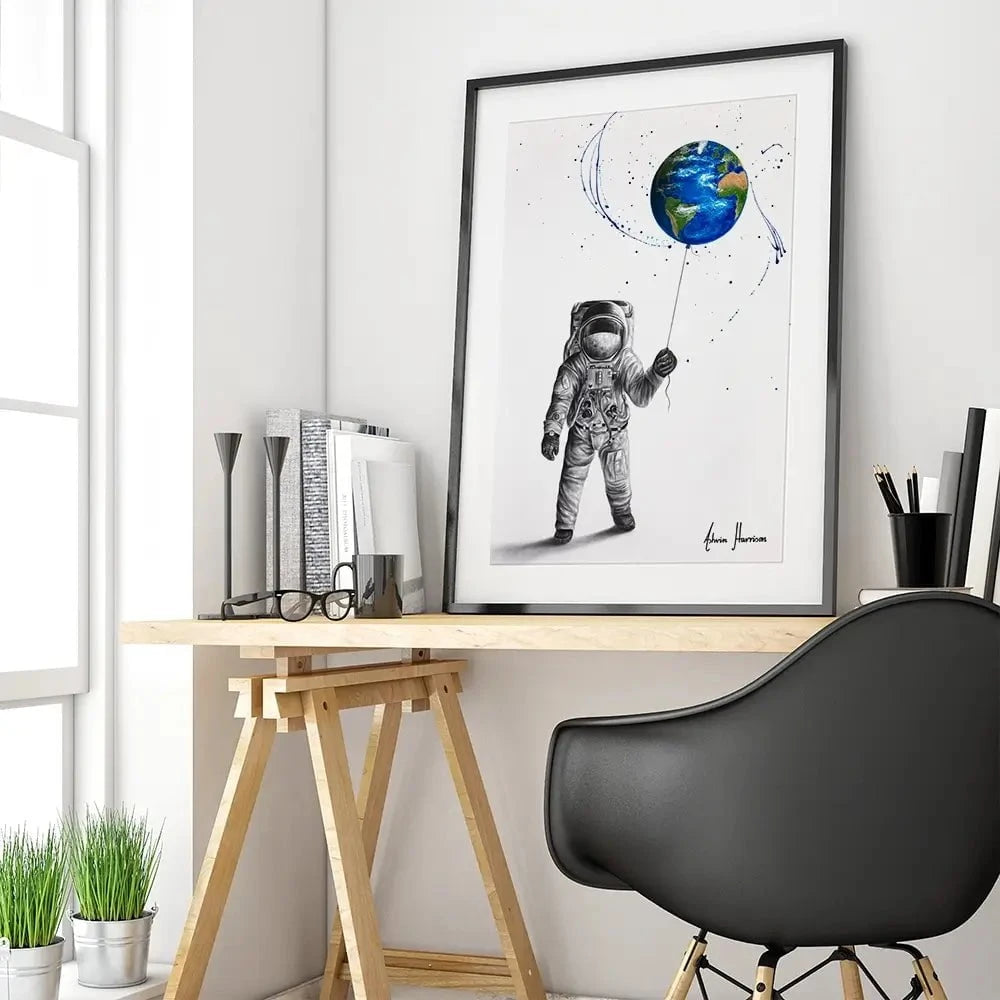 The Astronaut Framed Art Print