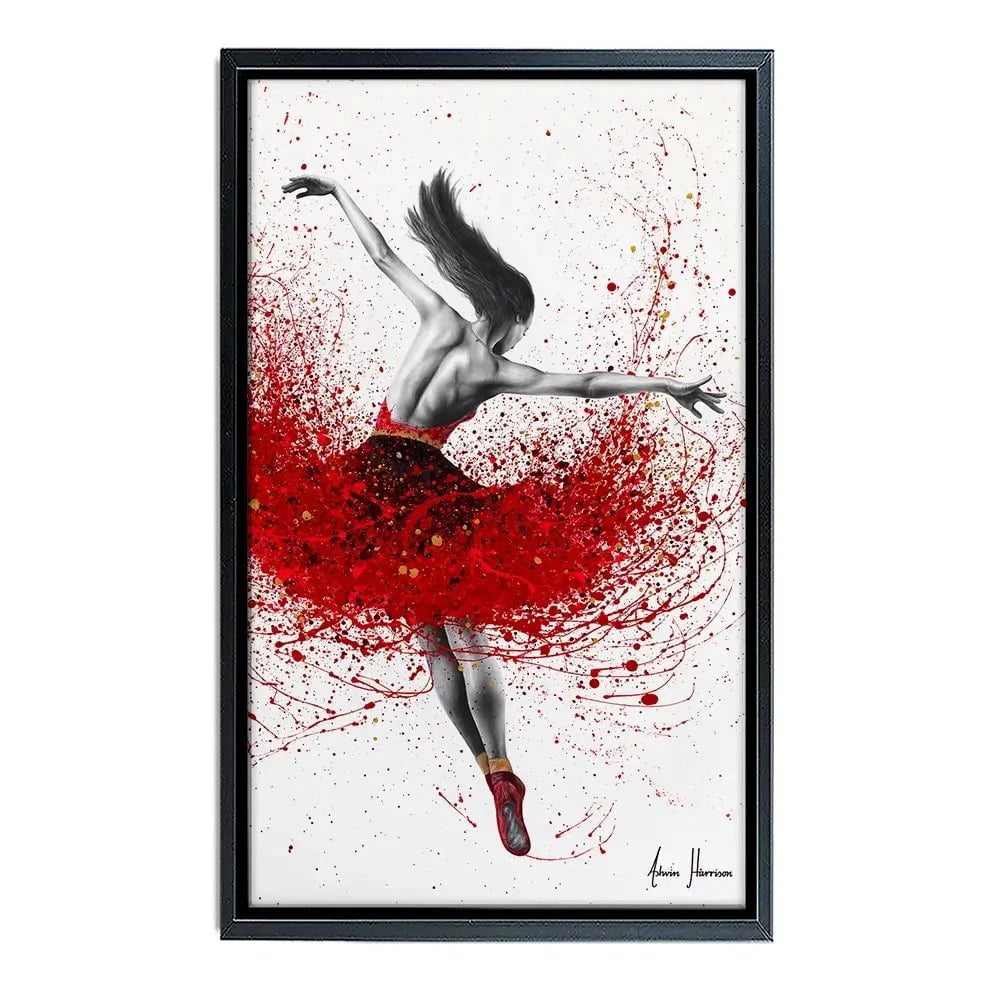 Scarlet Sensation Dance Canvas Print