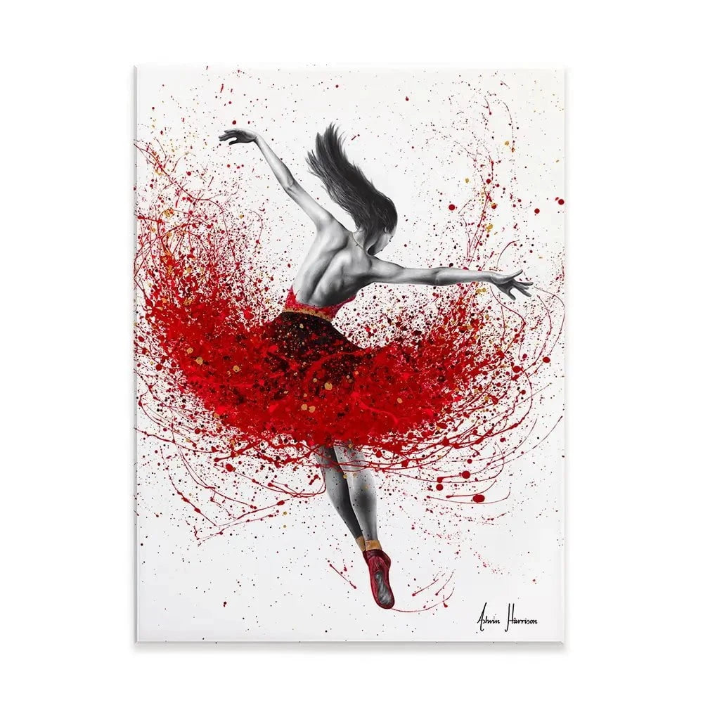 Scarlet Sensation Dance Canvas Print