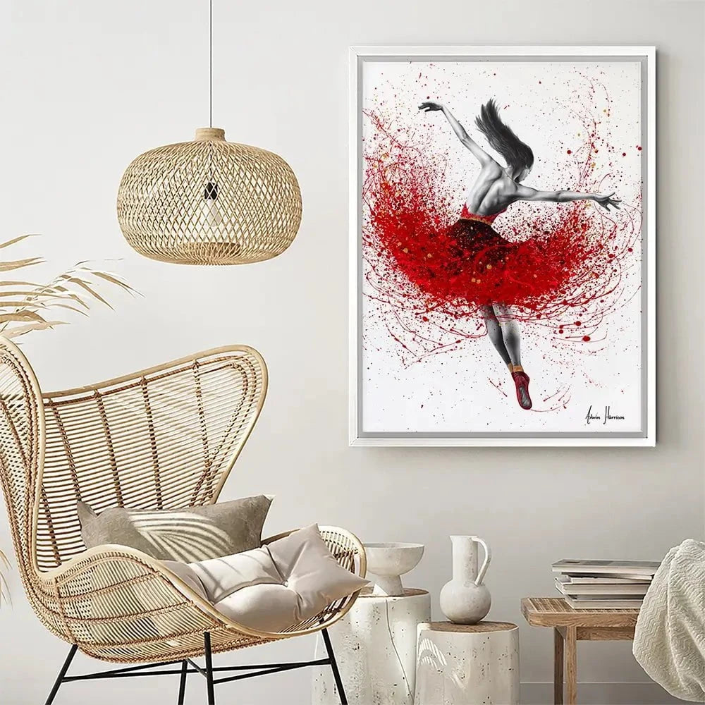 Scarlet Sensation Dance Canvas Print