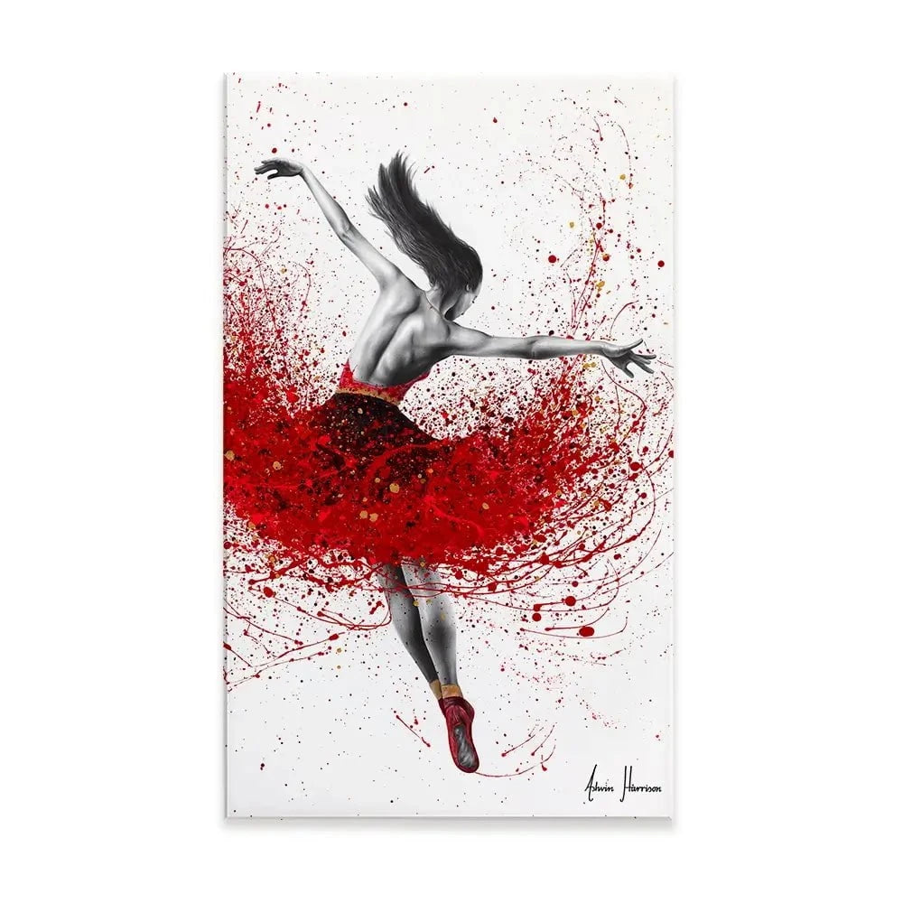 Scarlet Sensation Dance Canvas Print
