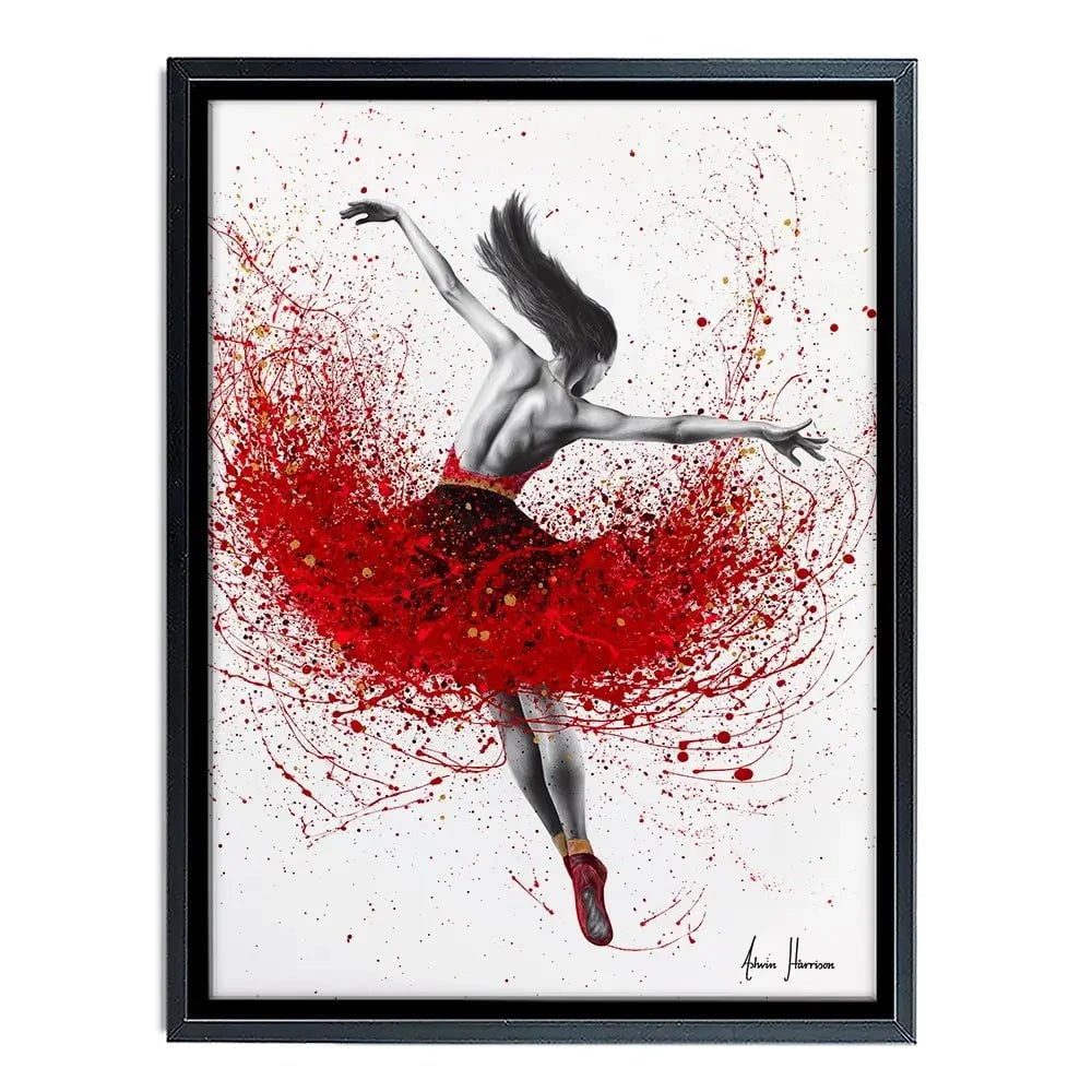 Scarlet Sensation Dance Canvas Print