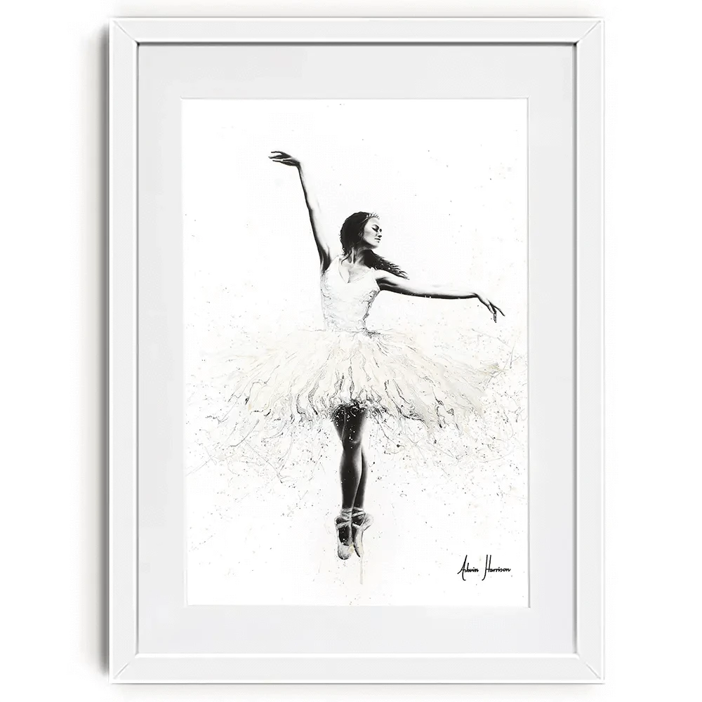 The White Swan Framed Art Print