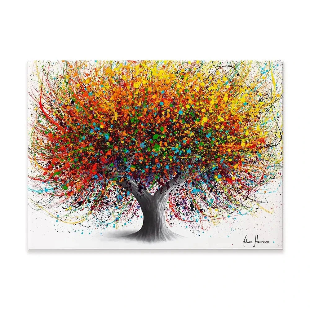 Tree Of Festivity Canvas Print