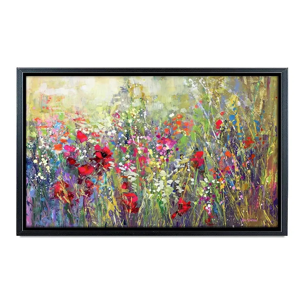Tuscan Wildflower Field Canvas Print