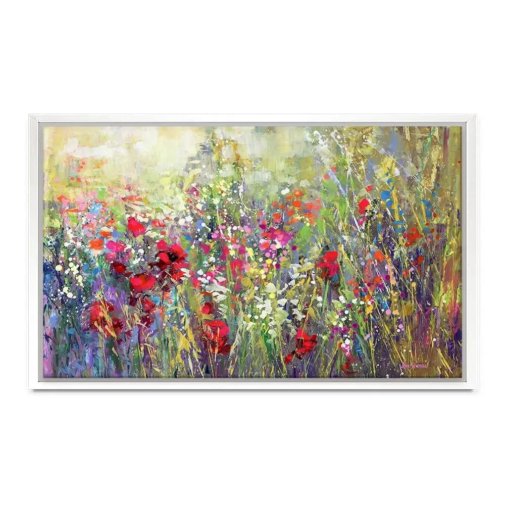 Tuscan Wildflower Field Canvas Print