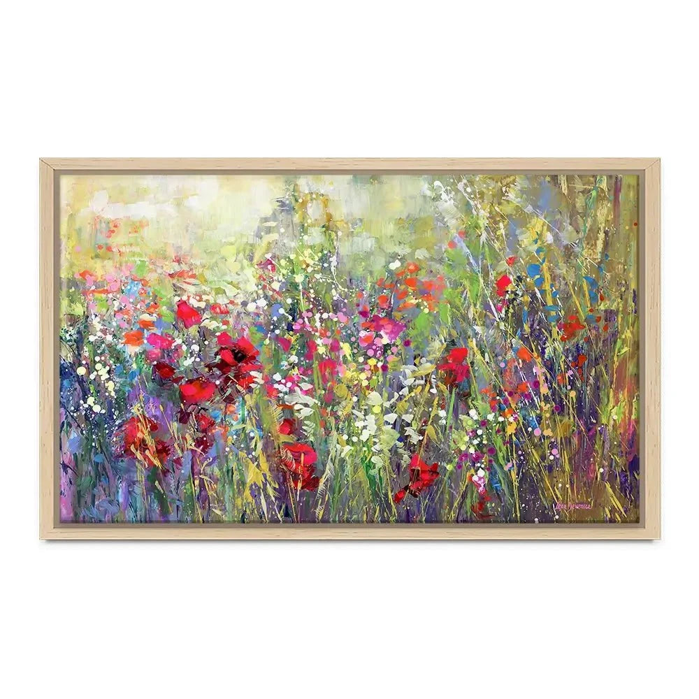 Tuscan Wildflower Field Canvas Print