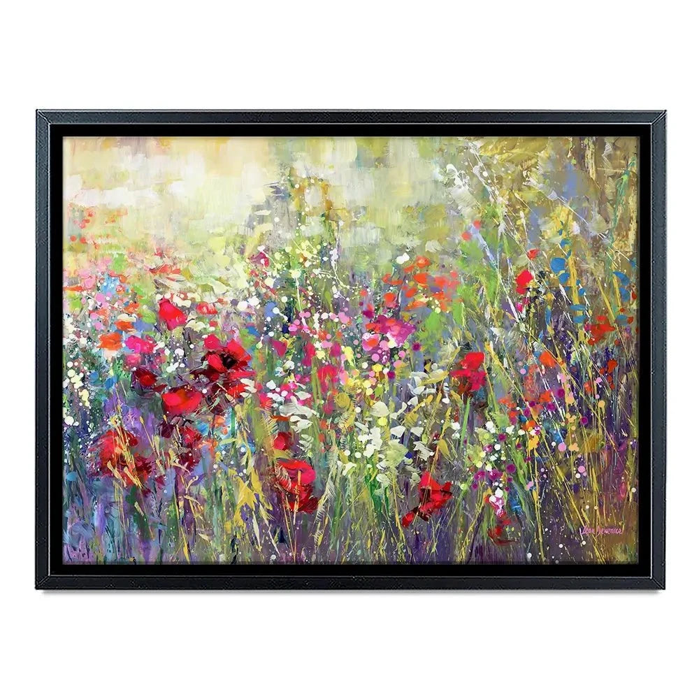 Tuscan Wildflower Field Canvas Print