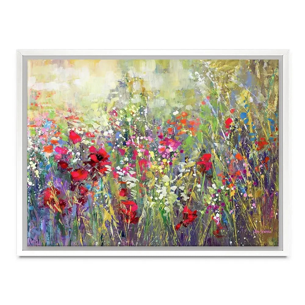 Tuscan Wildflower Field Canvas Print