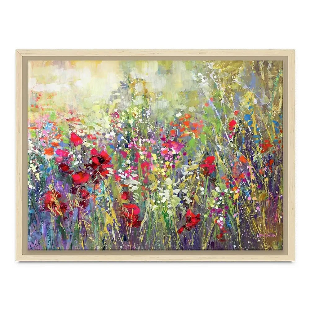 Tuscan Wildflower Field Canvas Print