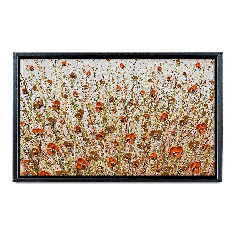 Golden Flowers Canvas Print