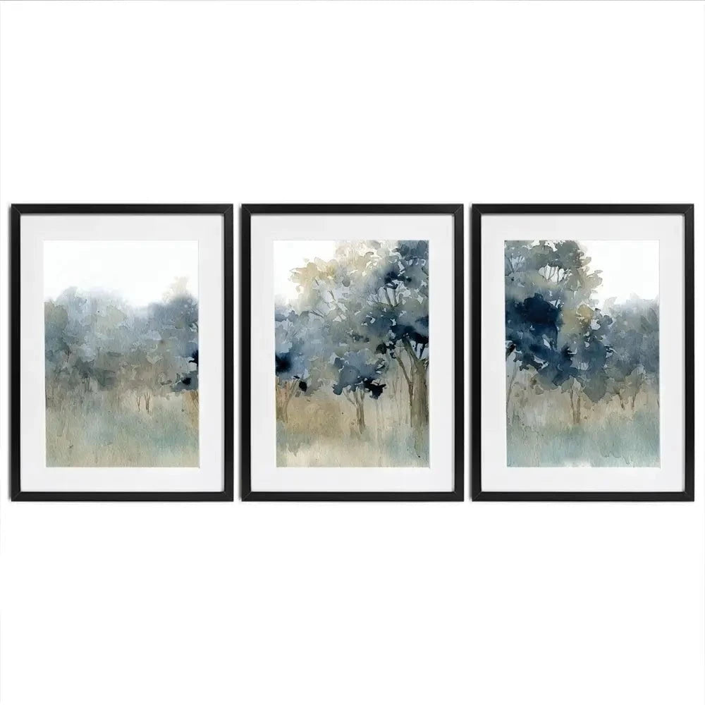 Waters Edge Framed Art Print Trio