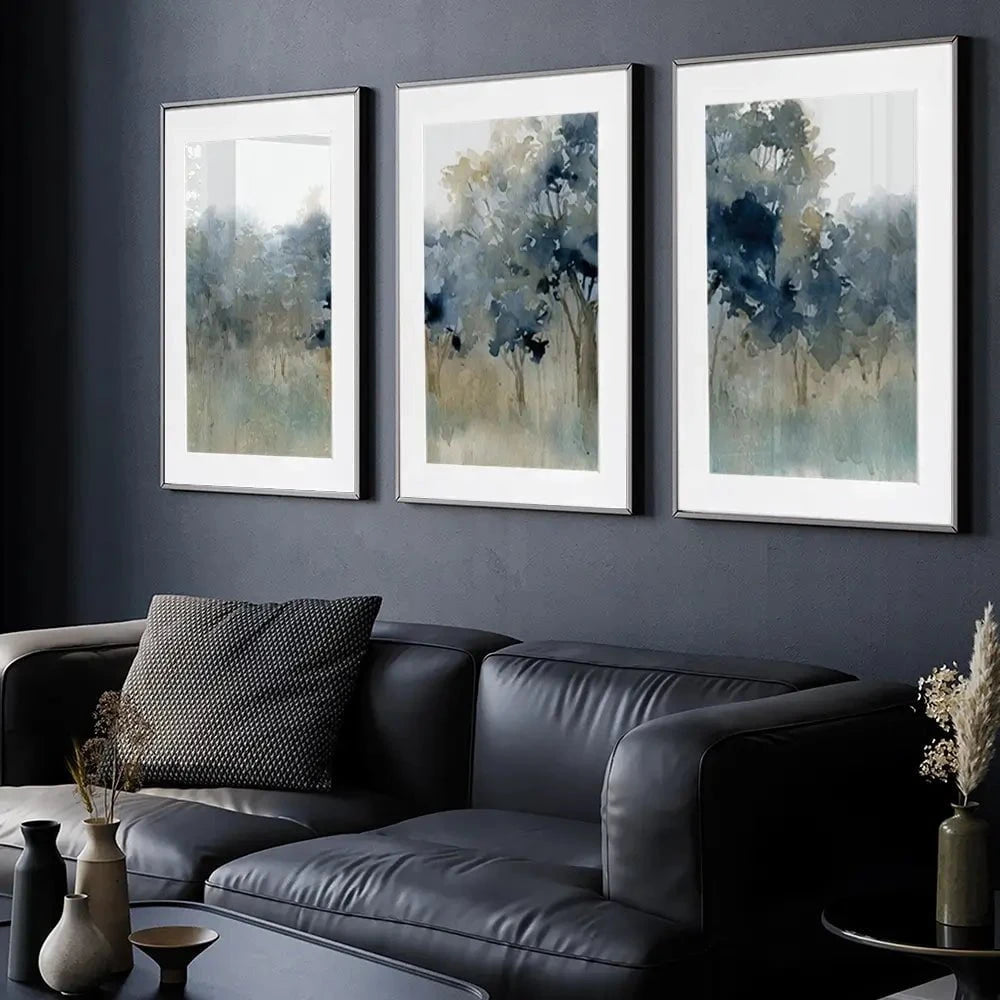 Waters Edge Framed Art Print Trio