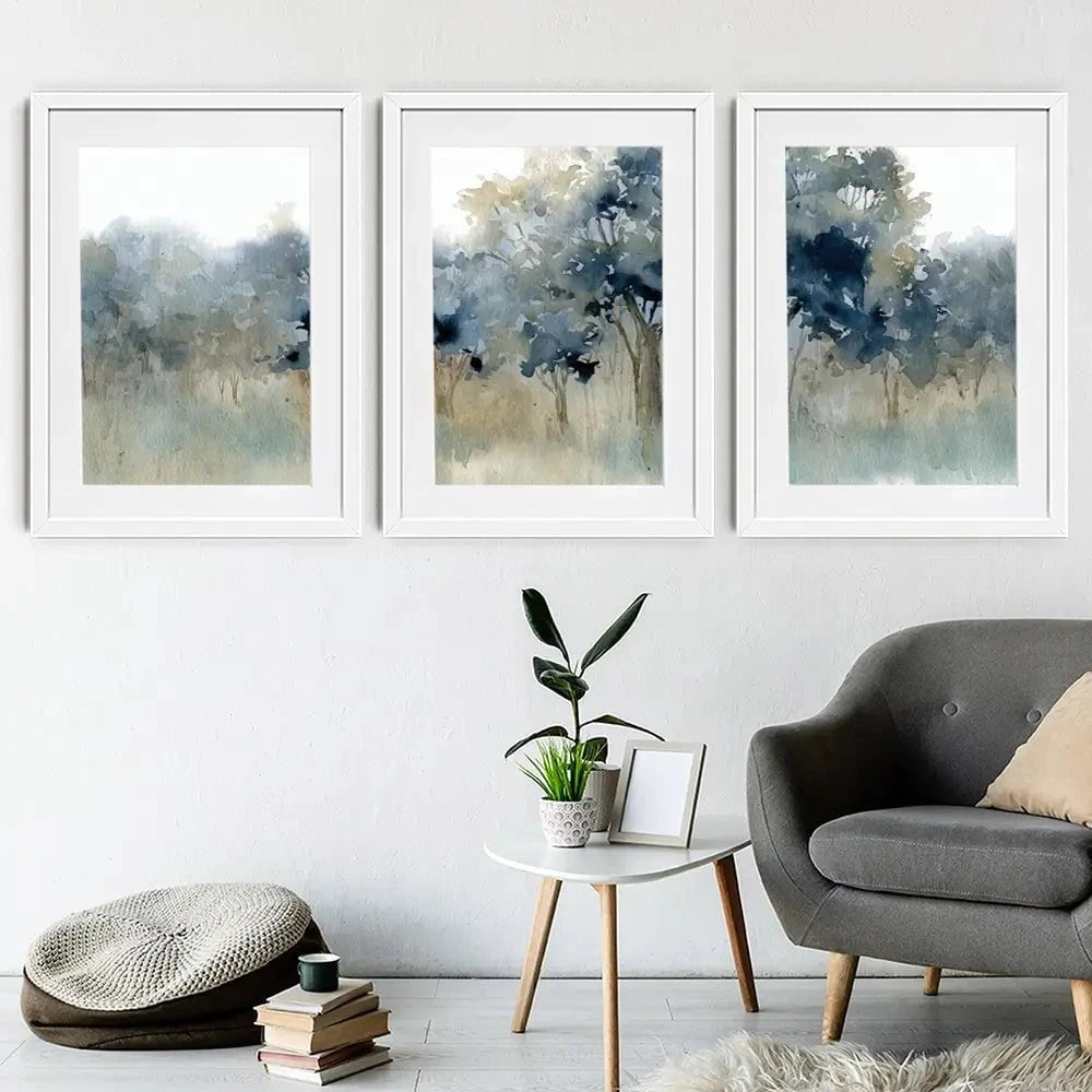 Waters Edge Framed Art Print Trio