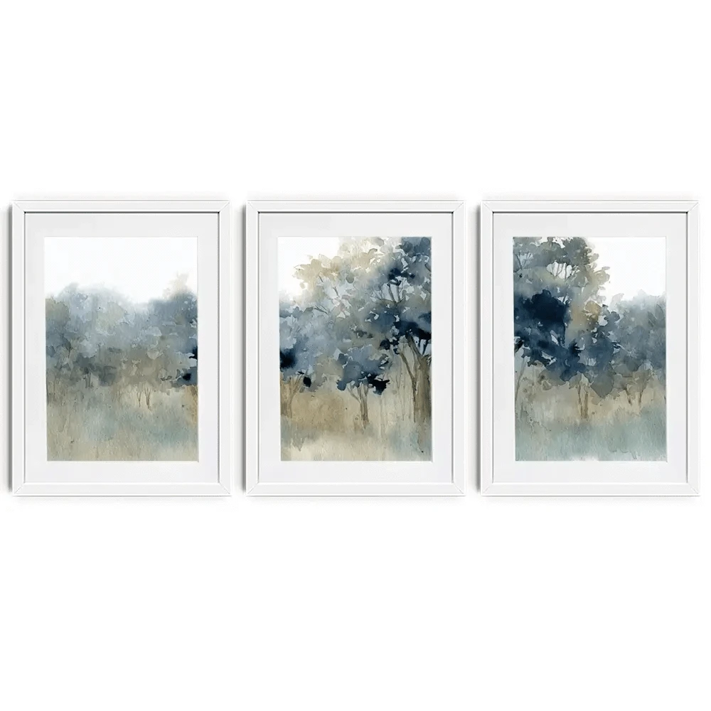 Waters Edge Framed Art Print Trio
