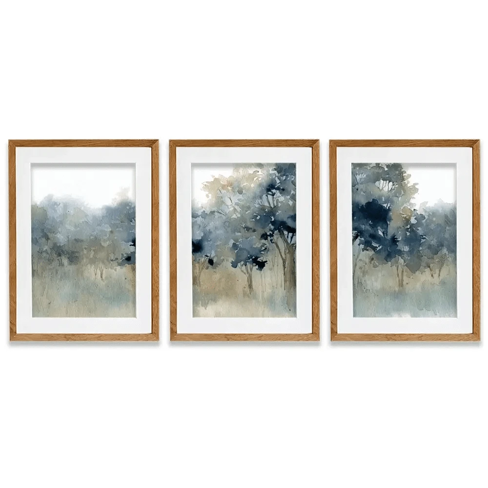 Waters Edge Framed Art Print Trio
