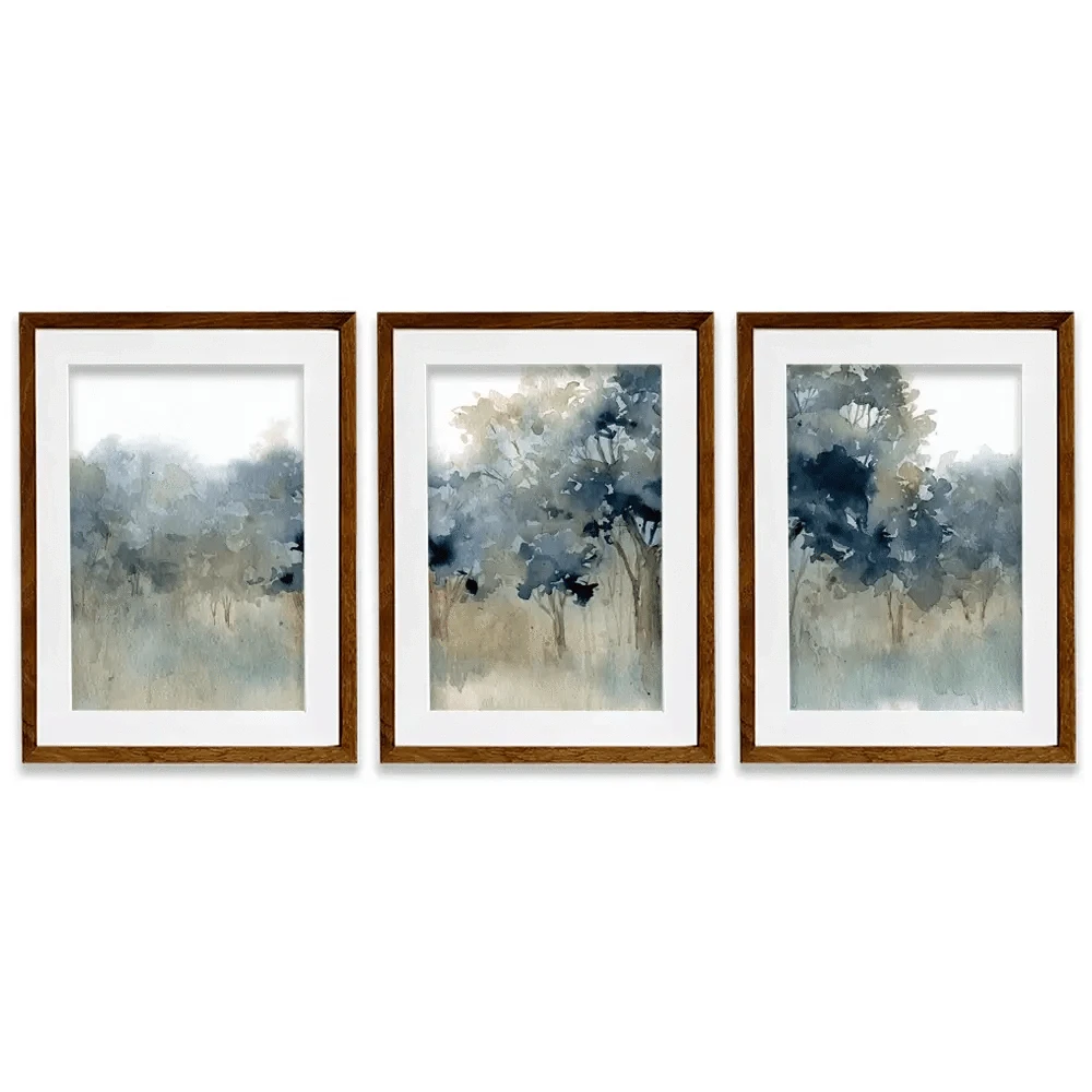 Waters Edge Framed Art Print Trio