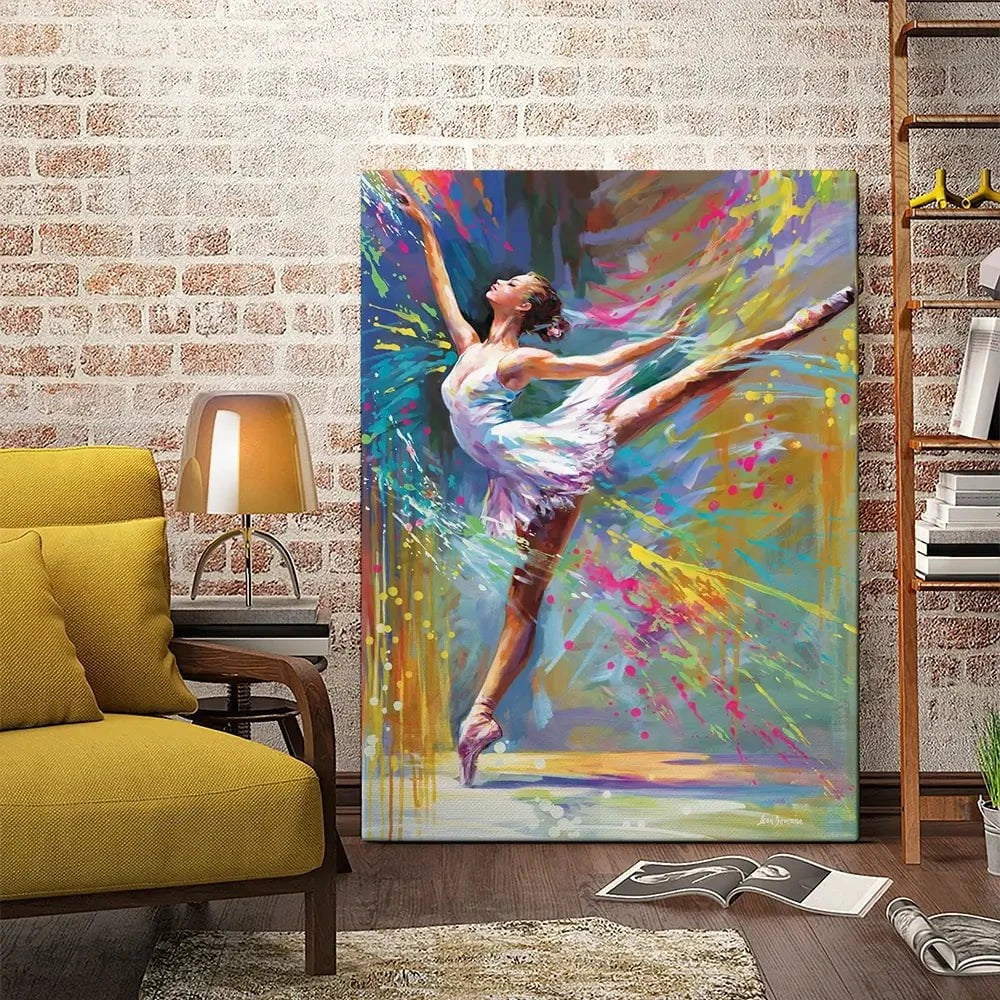 Ballerinas Moment Of Magic Canvas Print