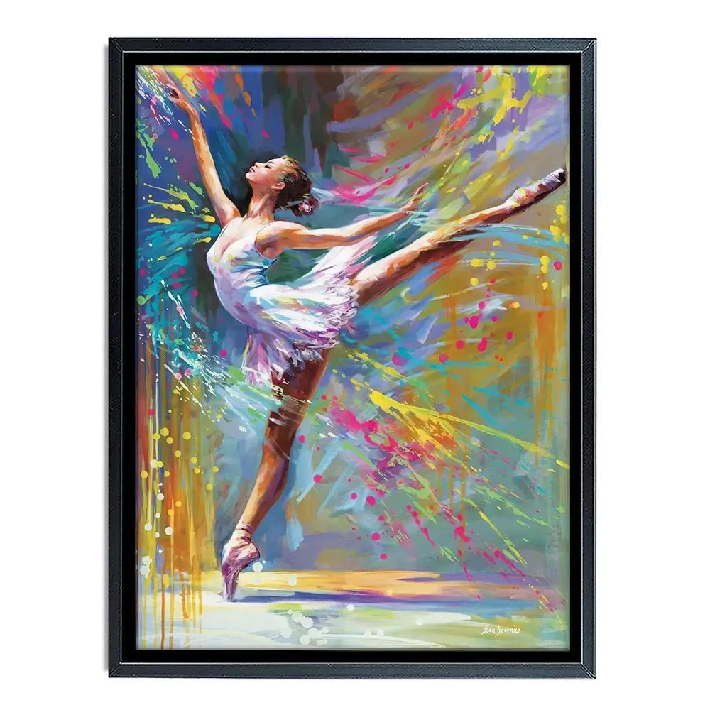 Ballerinas Moment Of Magic Canvas Print