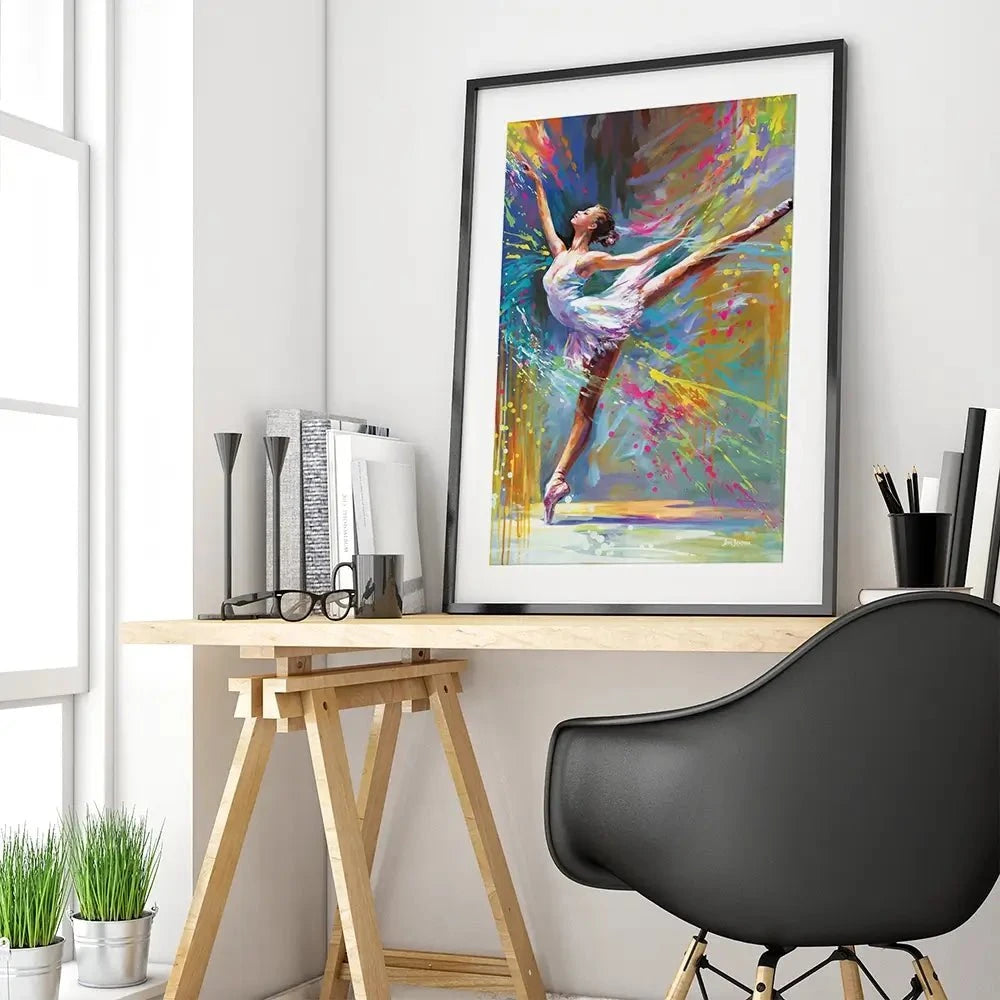 Ballerinas Moment Of Magic Framed Art Print