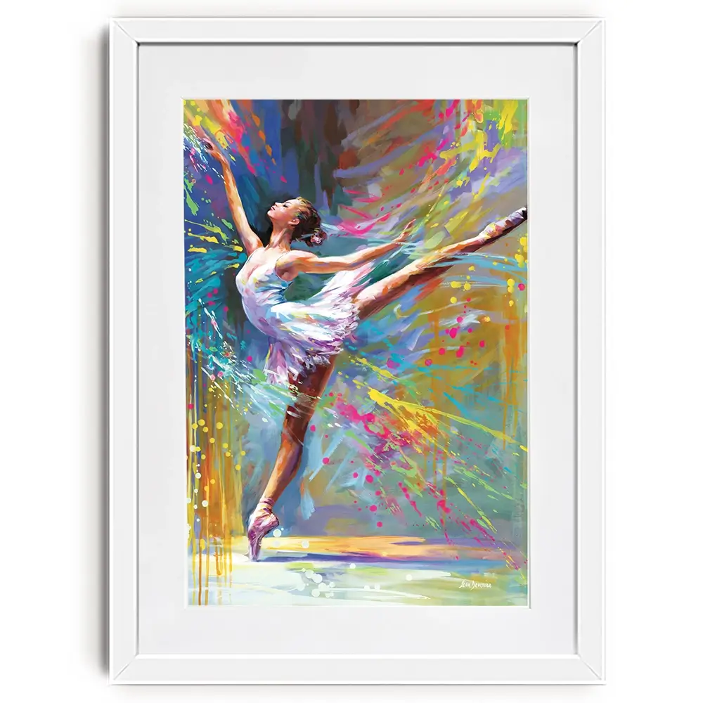 Ballerinas Moment Of Magic Framed Art Print