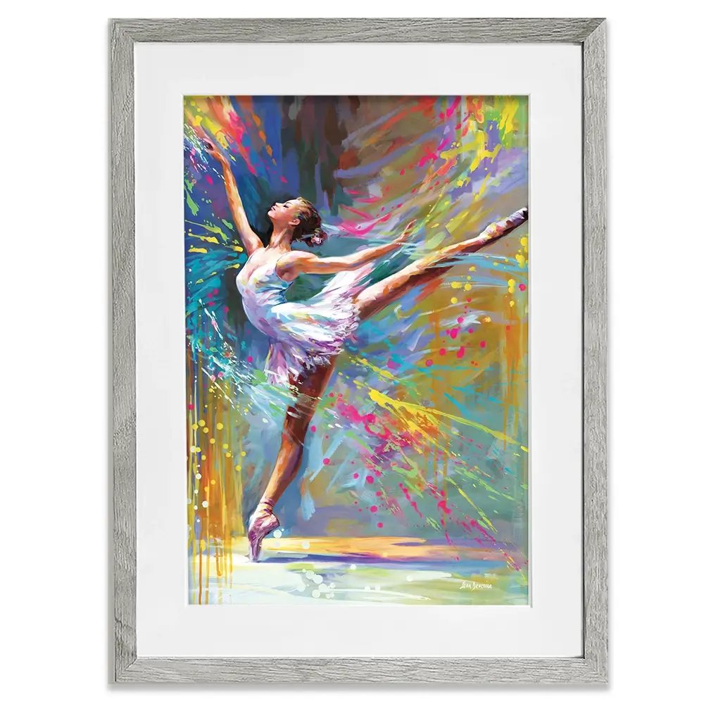 Ballerinas Moment Of Magic Framed Art Print