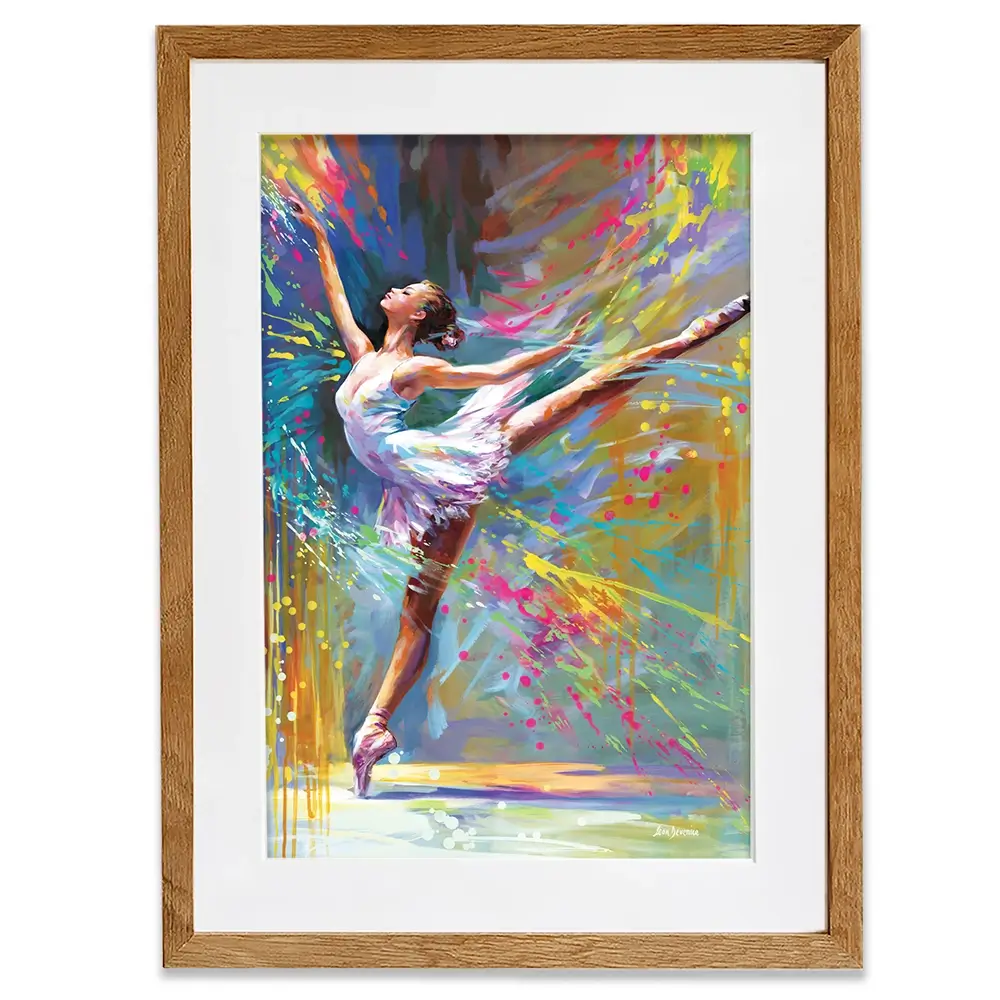 Ballerinas Moment Of Magic Framed Art Print