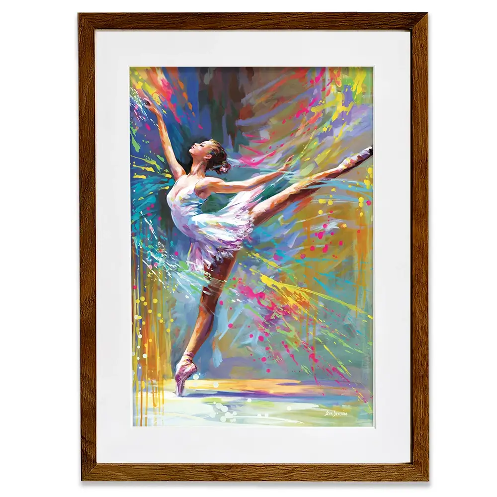 Ballerinas Moment Of Magic Framed Art Print