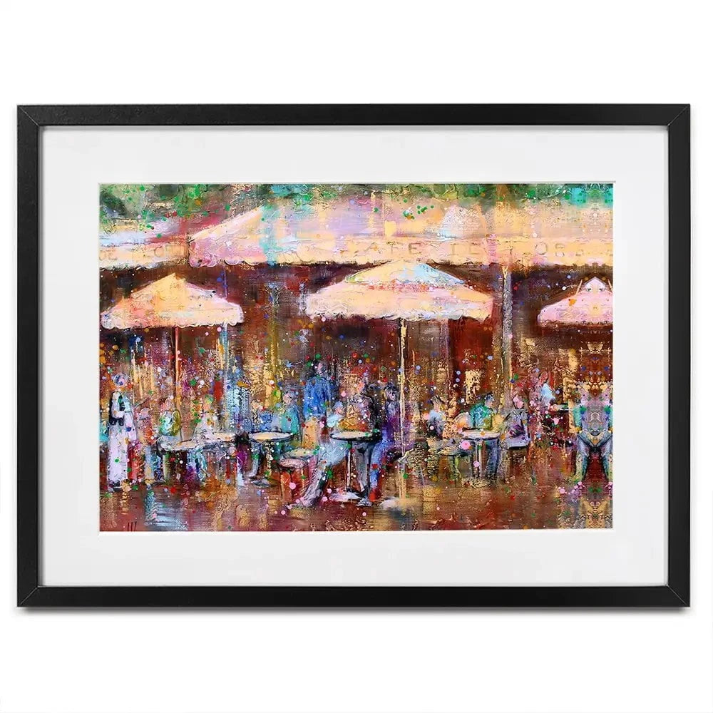 Café De Flore Framed Art Print