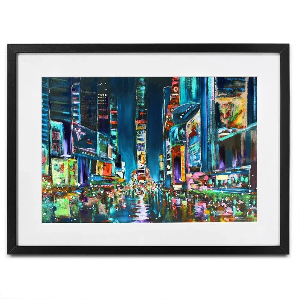 Times Square Delight Framed Art Print