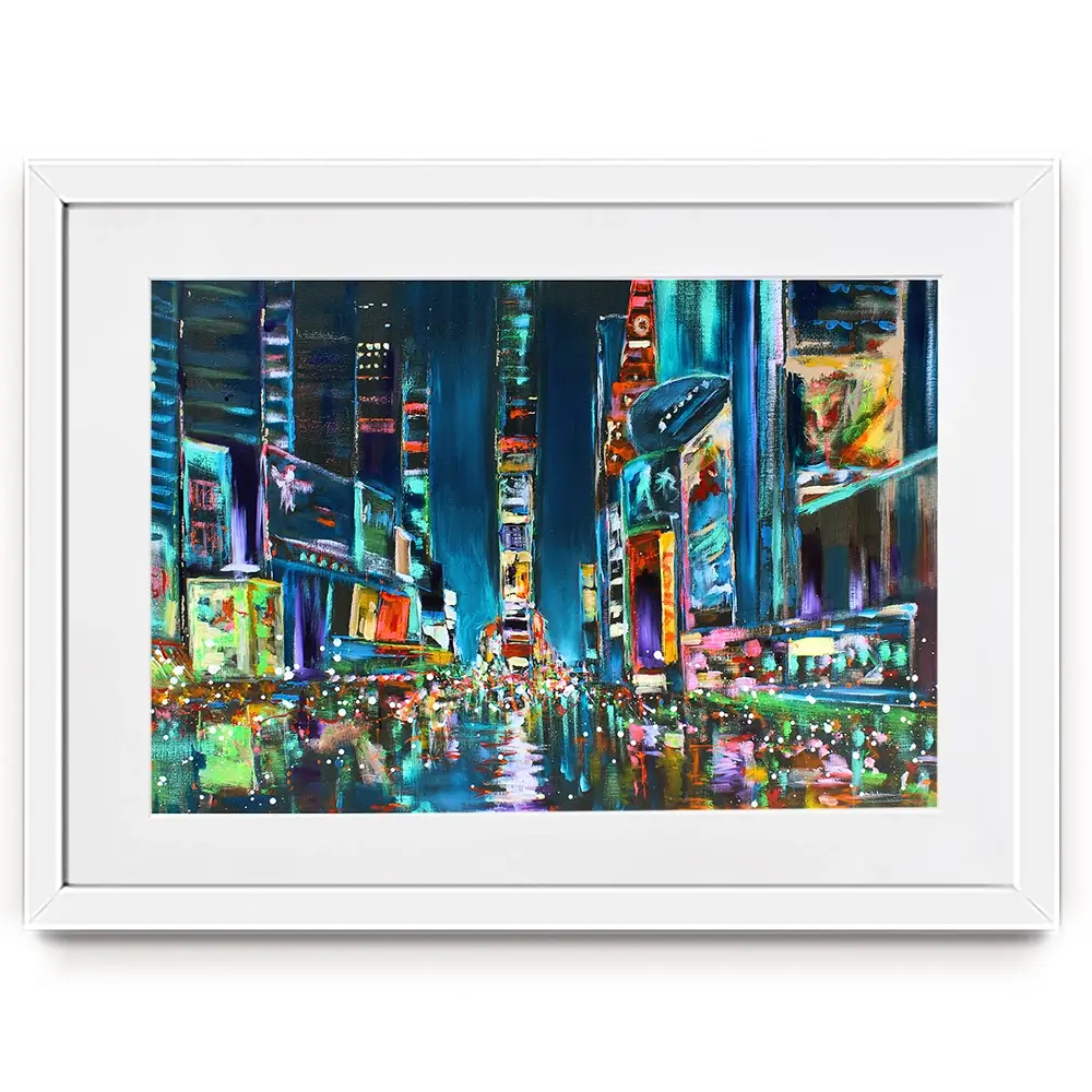 Times Square Delight Framed Art Print