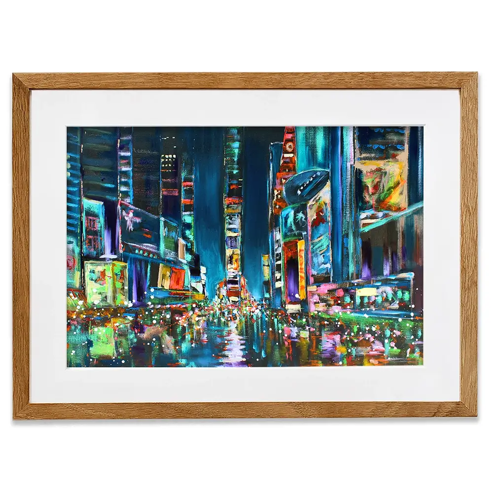 Times Square Delight Framed Art Print