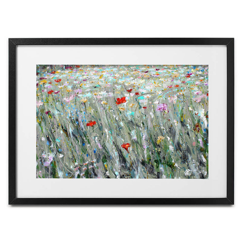 Wild Flower Space Framed Art Print