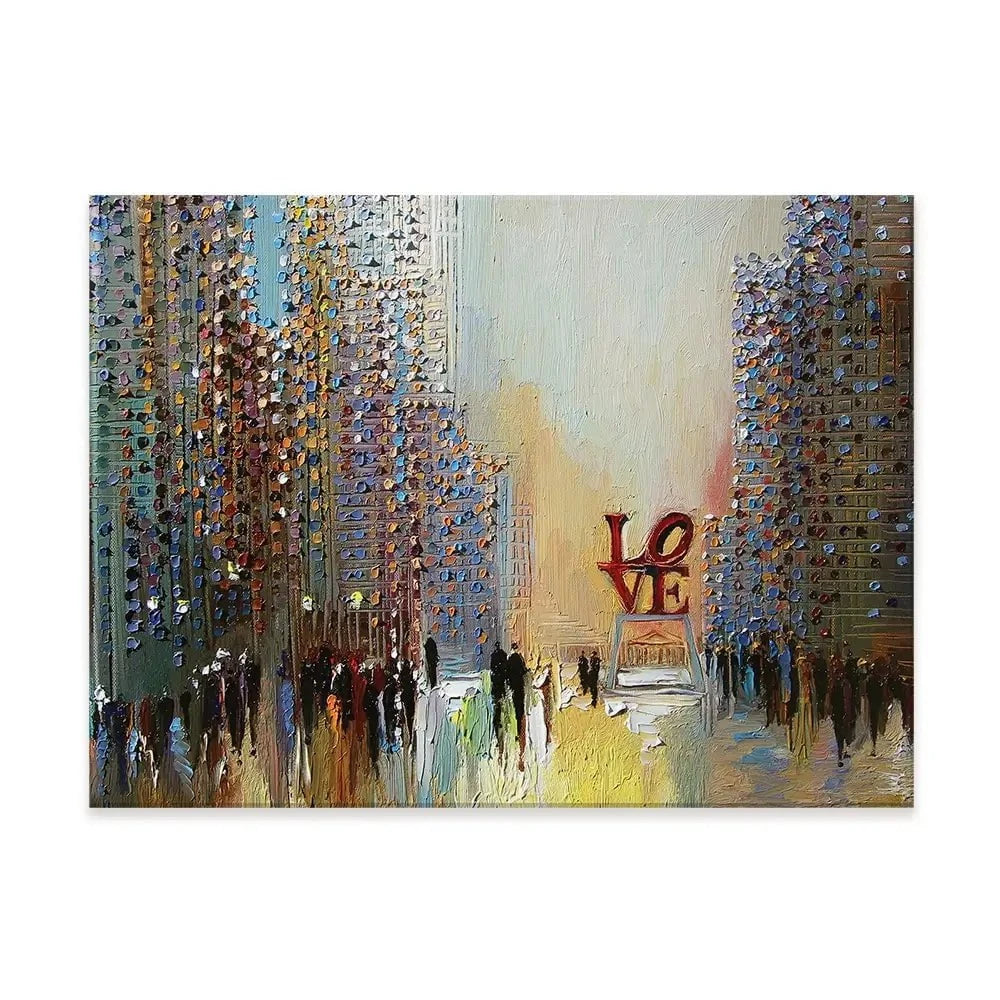 Love In The City Canvas Print