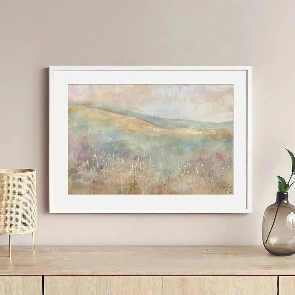 Muted Spring Landscape 1 Framed Art Print
