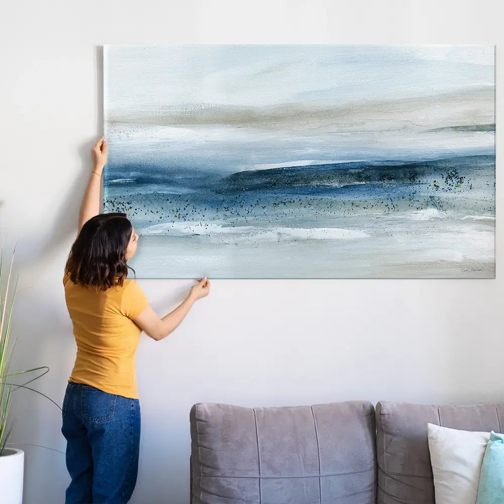 Pebbled Beach Oversized Canvas Print