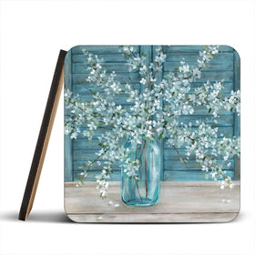 Shuttered Blossoms Coaster Set