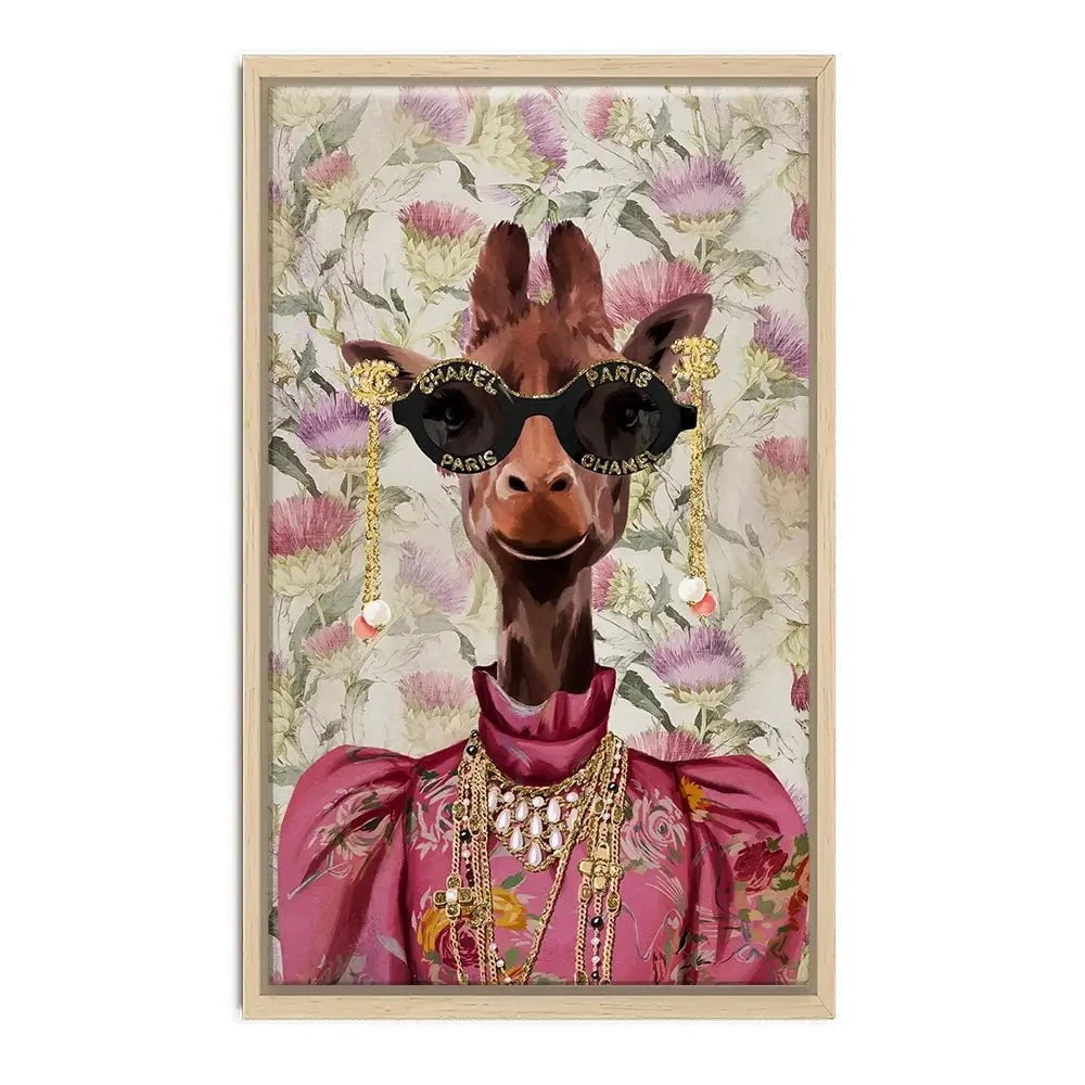 Upmarket Giraffe Canvas Print