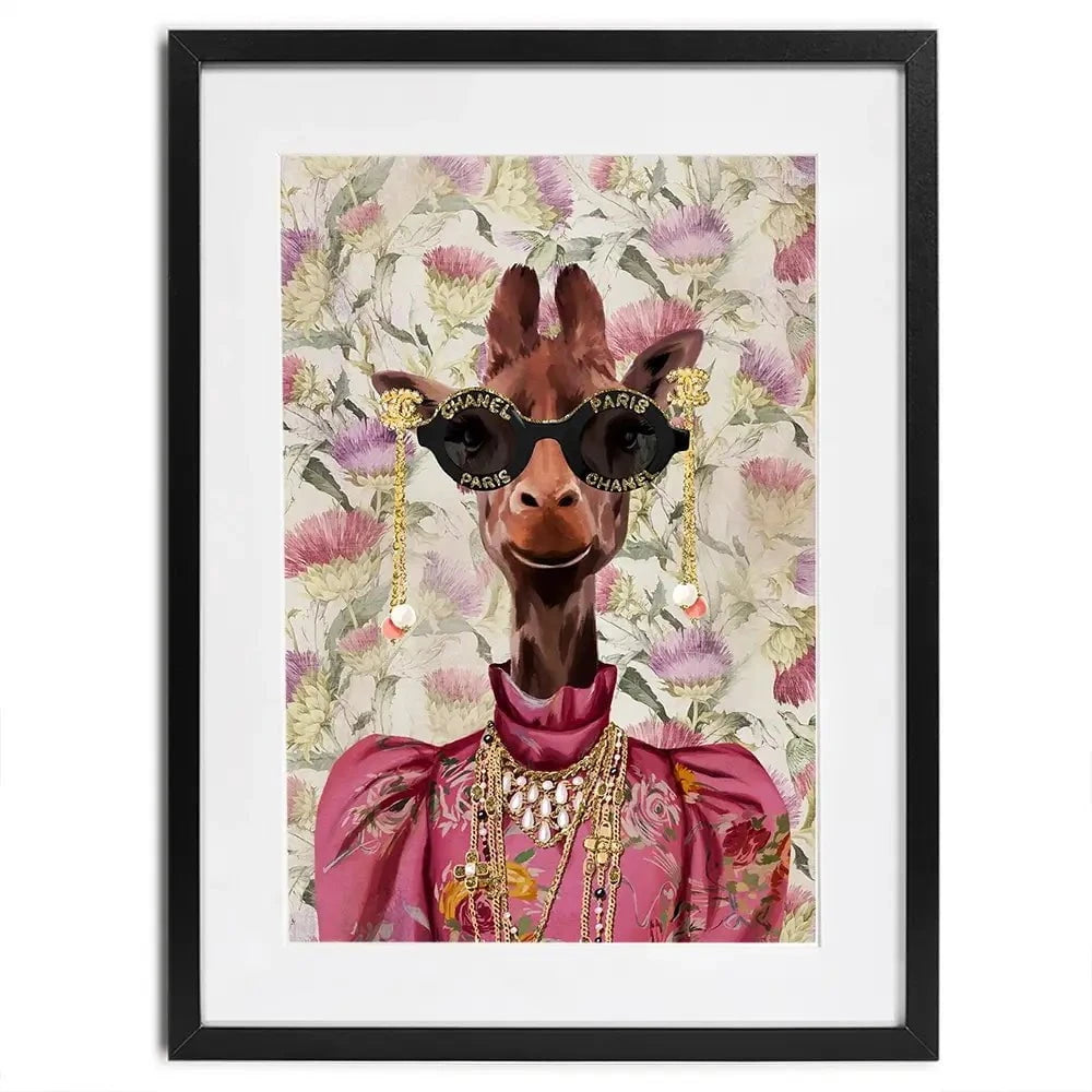 Upmarket Giraffe Framed Art Print