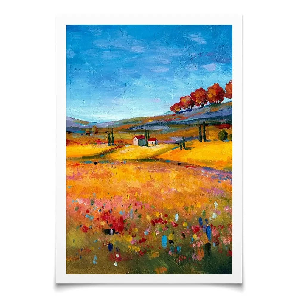 Village Landscape Art Print