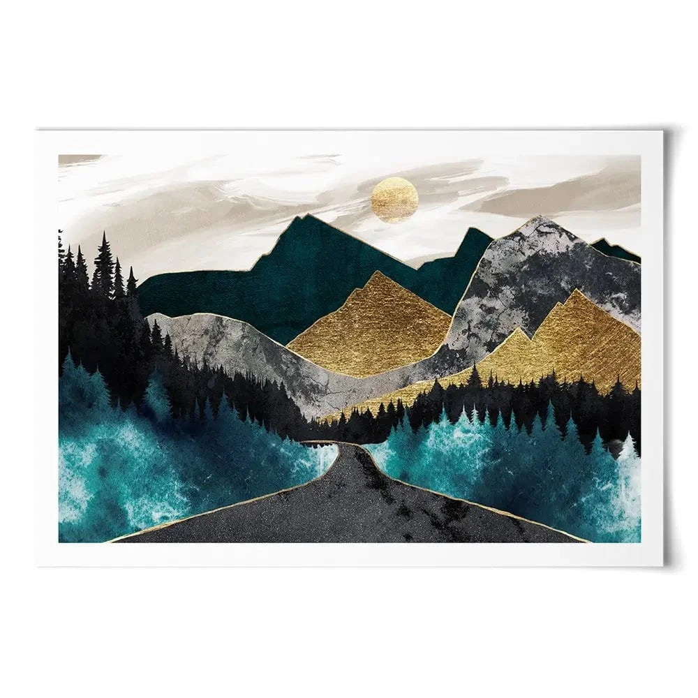 Gold Mountain Art Print