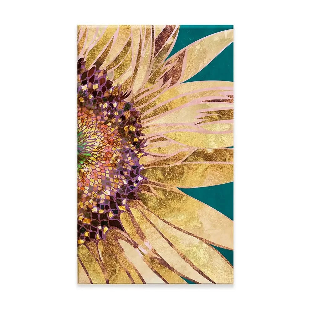Beautiful Sunflower Portrait Canvas Print