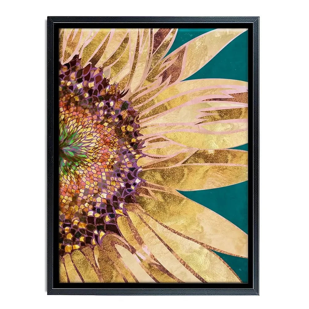 Beautiful Sunflower Portrait Canvas Print